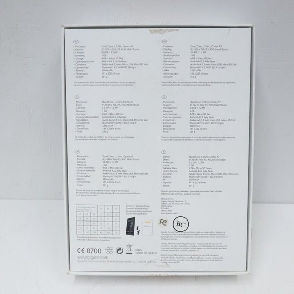 Vintage Gigaset Android Tablet Tested and Working Factory Reset - Picture 6 of 14